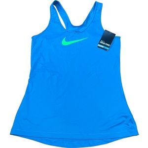 Nike Pro Racer Back Medium Royal Blue Running Gym Tank Top
